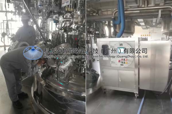 移动式反应釜清洗系统在新材料公司成功
